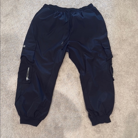 SHEIN Black Relaxed Fit Track Pants - Picture 3 of 7